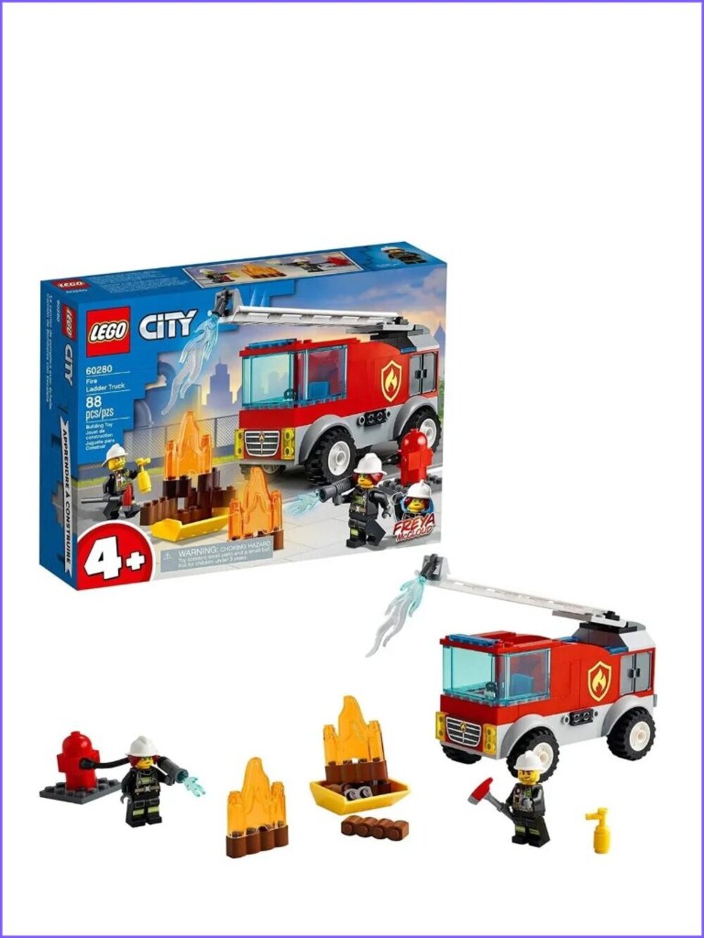 Lego  City Fire Ladder Truck 60280   New In Box